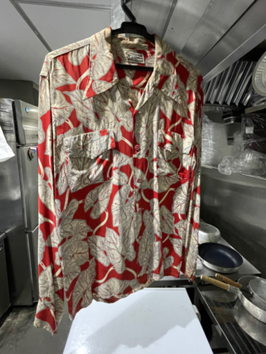 dunhill brand 長袖　アロハシャツ　