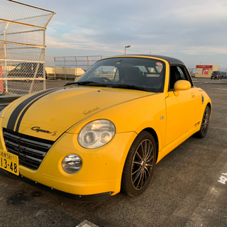 希少色　黄色　ダイハツ　コペン  l880k 車検たっぷり　の画像