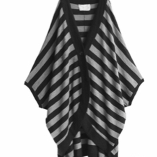 新品未使用　n'or LABEL ドルマンボーダーカーディガンの画像
