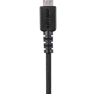 おまけ付き BUFFALO カーチャージャー 2.4A microUSBケーブル1m 急速充電 高耐久ファブリックケーブル BSMPS2403BC1BKの画像