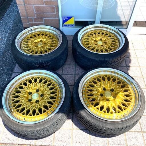 WORKS Gran Seeker CCX グランシーカー ホイール 19インチ 車 インペリアルゴールド セット