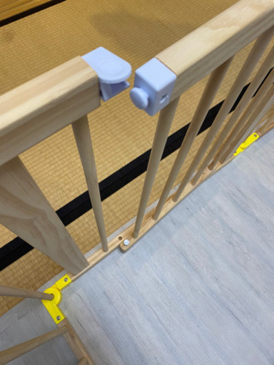 KoiHouse たためる木製　ベビーサークル　160X160X70cm ８枚セット ナチュラル 形組み換え可能 長方形 正方形 Ｌ型