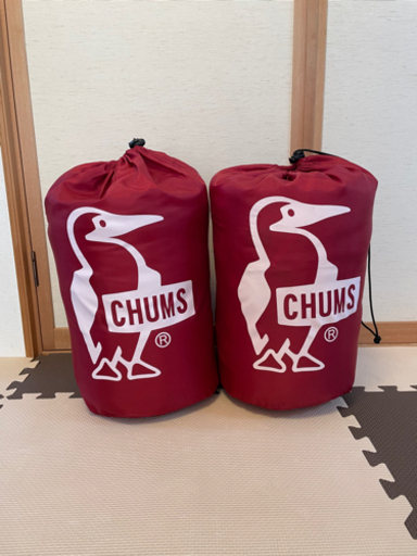 寝袋　シュラフ　チャムス  2個セット