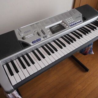 【引き取り歓迎】CASIO カシオ キーボード CTK-496 ACアダプタ スタンド サスティンペダル【近所ならお届け】の画像