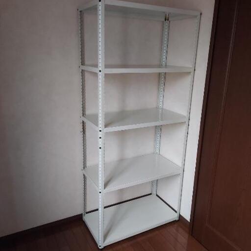 美品　スチール棚　スチールラック　高181.5cm　幅81.5cm　奥行41.5cm　5段　棚　ラック