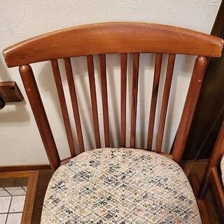 【あげます】座り心地いい椅子2脚セット｜和アンティークの画像