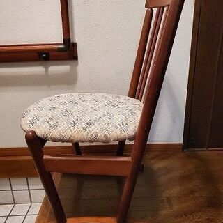 【あげます】座り心地いい椅子2脚セット｜和アンティークの画像