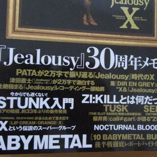 音楽雑誌 ヘドバン Ｘ Jealousy 30周年 メモリアル 特集 vol.30 2021.7月発行の画像