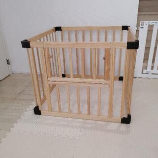 木製ベビーサークルの画像