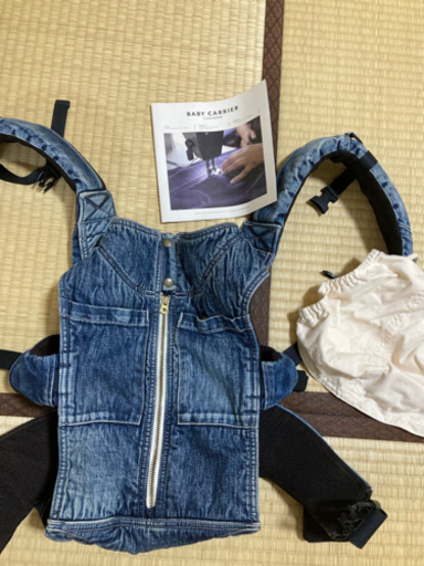 CUSE BERRY キューズベリー BABY CARRIER ベビーキャリア インナーメッシュおんぶ抱っこひも デニム