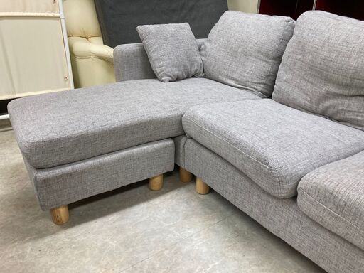 ★L字ソファ★カウチソファ 3人掛けソファ 家具 コンパクト 布 ファブリック