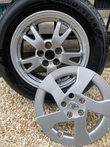 プリウス　30  純正アルミ　タイヤバリ目