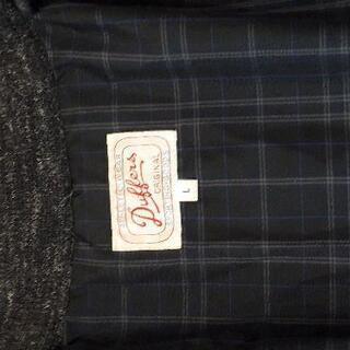 値下げしました❗The DUFFER ダウン80％リネン混/ダウンジャケット/L/ウール/グレーの画像