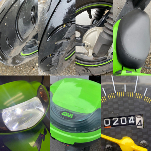☆AF62ディオ.Kawasakiニンジャ仕様^_^シート・プラグ・ミラーなど新品交換☆色々整備で快調ですよ☆50cc原付スクーター☆