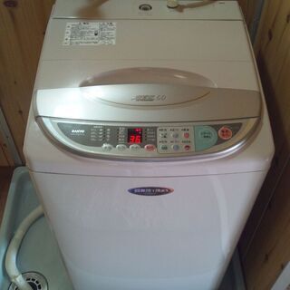 全自動洗濯乾燥機 6.0Kg 超音波で洗おう SANYO 三洋電機 サンヨー ASW-UP60A ランドリー ワッシャー 洗う 清掃の画像