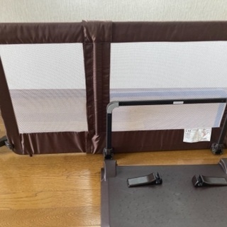 おくだけとおせんぼ　スマートワイド　ベビーゲート　日本育児　ブラウンの画像