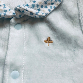 退院着にも！ 新生児用 ドレスロンパースセットの画像