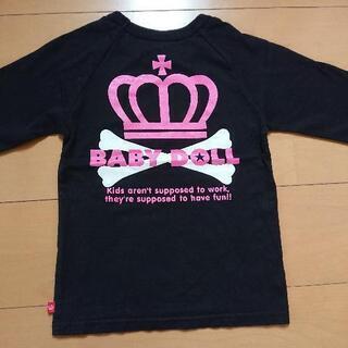 新品 ドクロ７分ロンT110黒ベビードールBABYDOLLベビド