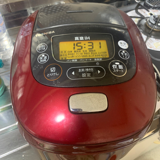 (中古品)東芝 真空かまど炊き 真空IH保温釜