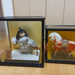 取引限定   日本人形 馬到功成