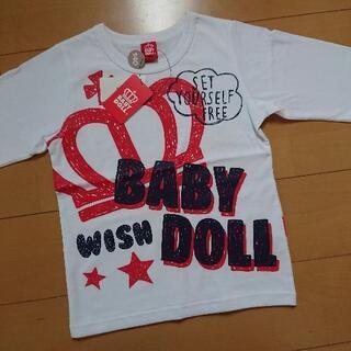 新品 手書きロゴロンT140白ベビードールBABYDOLLベビド