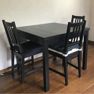 本日終了　IKEA ダイニングセット　伸長式　BJURSTA 