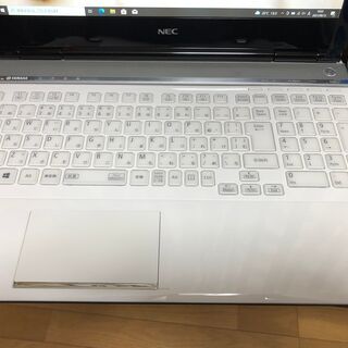 彡 特Aランク美麗品・NEC・Webｶﾒﾗ内蔵・i7第四/新品SSD240GB/クリスタルホワイトWin10 64bit/Office2019付/15.6ｲﾝﾁ/メモリ８GＢ/無線/DVD・ＣＤ再生ソフト付　No.2109001の画像