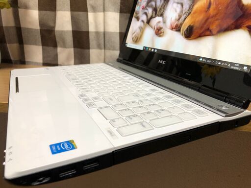 彡 特Aランク美麗品・NEC・Webｶﾒﾗ内蔵・i7第四/新品SSD240GB/クリスタルホワイトWin10 64bit/Office