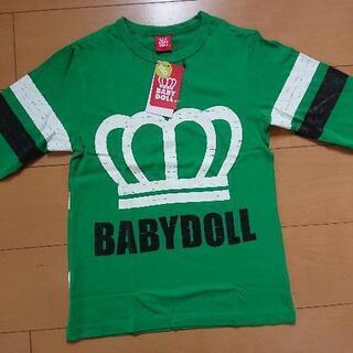 新品 袖ラインロンT150緑ベビードールBABYDOLLベビド