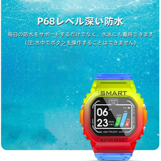 スマートウォッチ 活動量計  防水の画像
