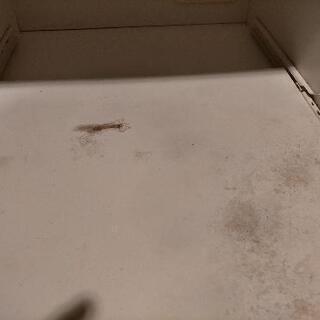 小さな食器棚(前後キャスター) 引出し2つ ホワイトの画像