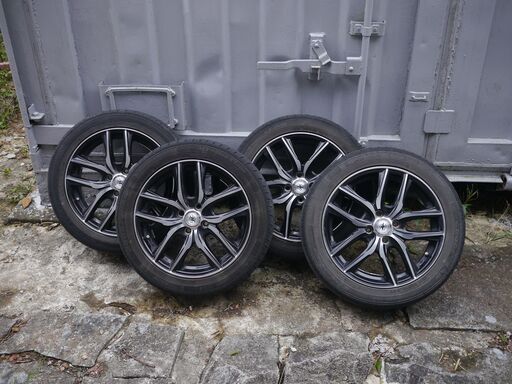 フィット（ＧＰ5）などに　社外16X6J IN42 4穴 PCD100（タイヤ　185/55R16　溝少）