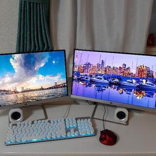 デスクトップパソコン　Ryzen5  メモリ16GB  M.2 SSD500GBディスプレイ２枚組  ブルーレイ読み書き込みできます　キーボード　セットの画像