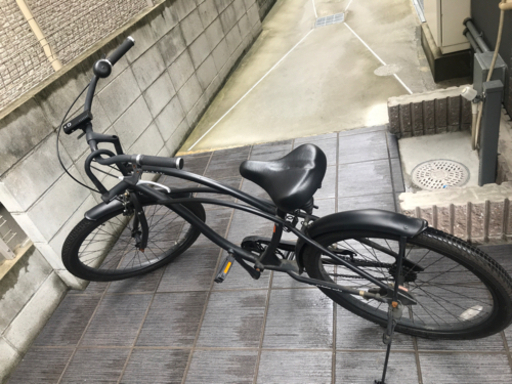 ビーチクルーザー　26インチ　ライト、ロック付き