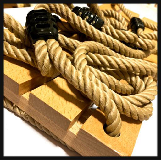 ご購入者決定꒰未使用꒱木製 縄 ブランコ 夢可愛い 遊具 インテリア ガーデニング 多様