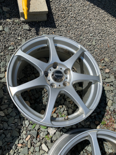 17インチ　ホイール　7j+53 114.3 社外ホイール R17×7J 5H-114.3 +53 オデッセイ、インプレッサ等 車用 