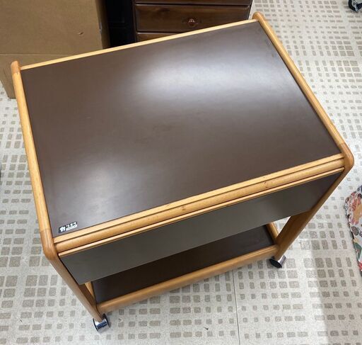 ■カリモク■キッチンワゴン　良品！　レトロ！