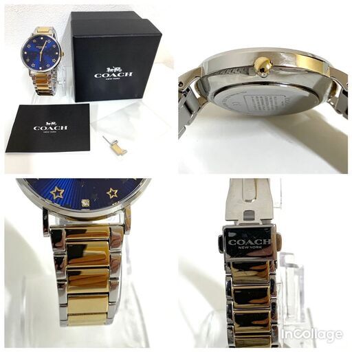 【値下げしました】コーチ　COACH　ペリー　SS　クオーツ　腕時計【美品】