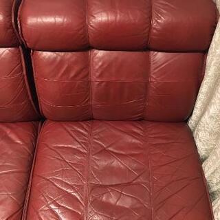 皮ソファー