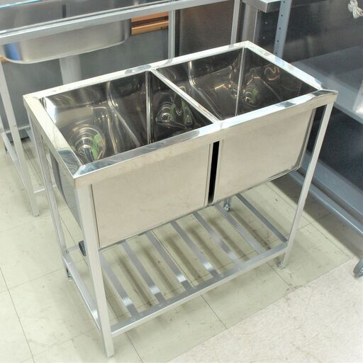 新品　２槽シンク
