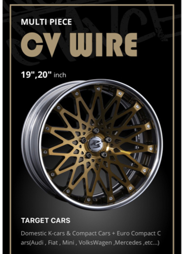 週末値下クリムソンRS CVワイヤー　ゴールド19インチ8.0J 48 5h-114.3