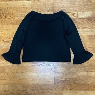 COLZA カットソー M ロングスリーブ 黒の画像