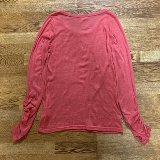 profil de medaille Tシャツ M ロングスリーブ 赤の画像