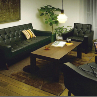 カリモク60 3人掛けスリーピングソファ（定価12万円）※5年前購入だが傷など無しの画像