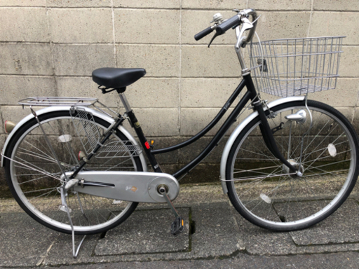 【整備済自転車】27インチ　内装3段変速　LEDオートライト付　カゴ、サドル、グリップ新品❗️若林自転車　膳所　SALE❗️