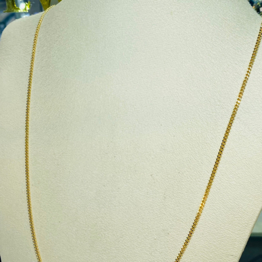 【中古品】K18 2面シングル 10g 60cm［683］
