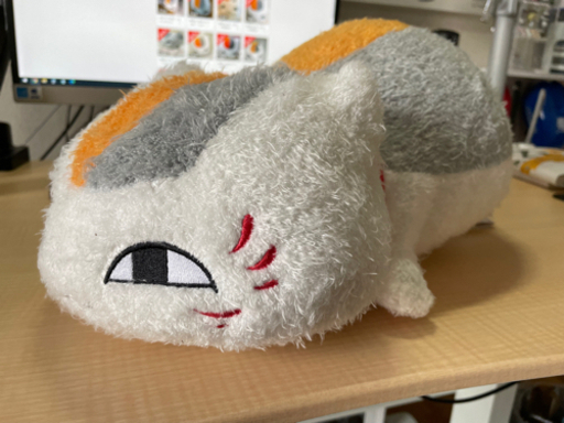 タグ付き新品　夏目友人帳　めちゃでかぬいぐるみ　ふわふわニャンコ先生
