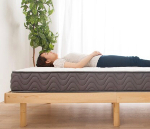 値下げ‼️美品‼️【ニトリ　ダブルベットマットレス、シーツカバー】かたさ普通