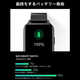 【新品・未使用】スマートウォッチ ブラック②の画像