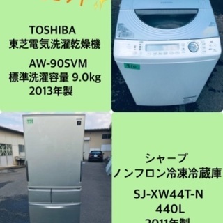 440L ❗️送料設置無料❗️特割引価格★生活家電2点セット【洗濯機・冷蔵庫】